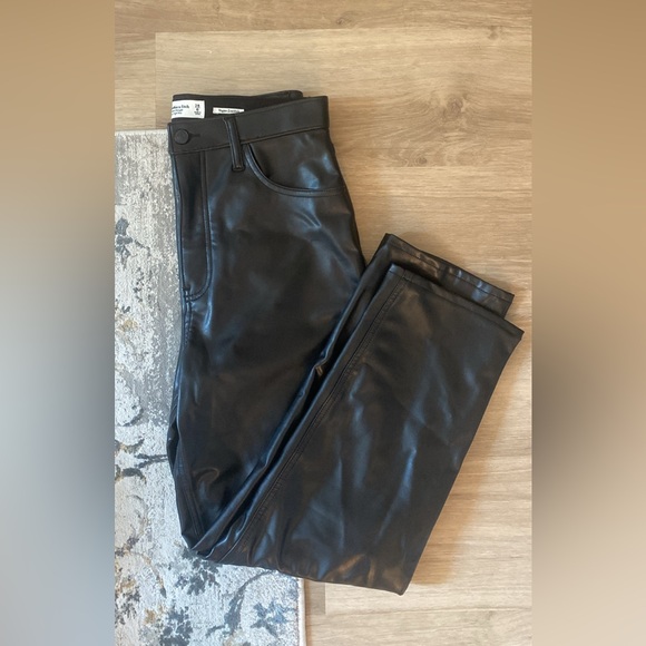 Abercrombie & Fitch Vegan Leather Pants - Picture 1 of 6